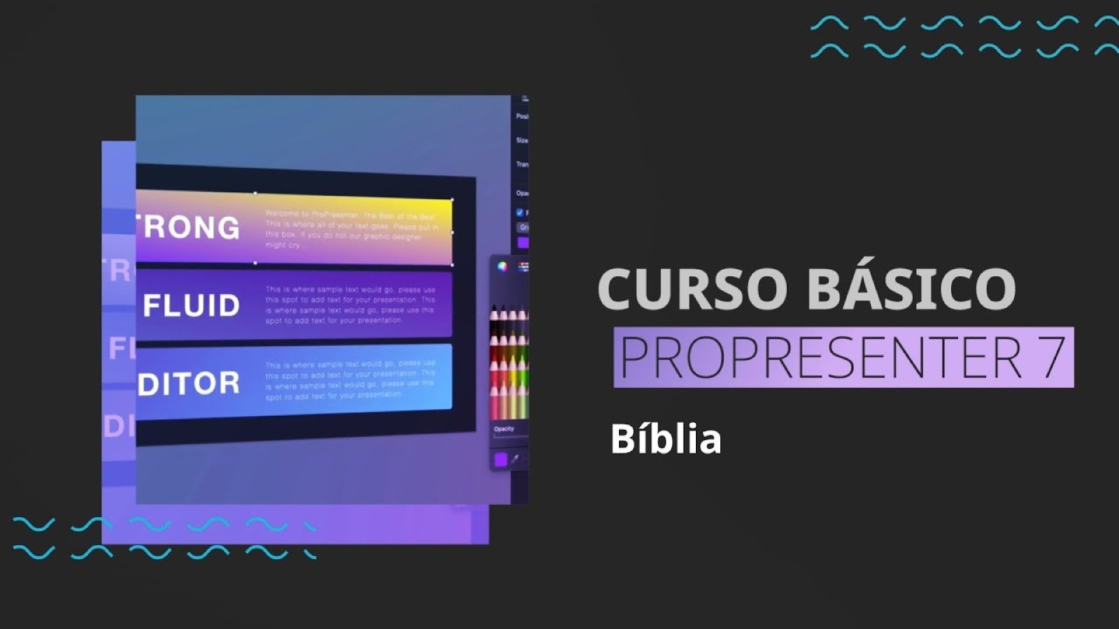 Curso Básico de Propresenter | Aula 08 | Bíblia